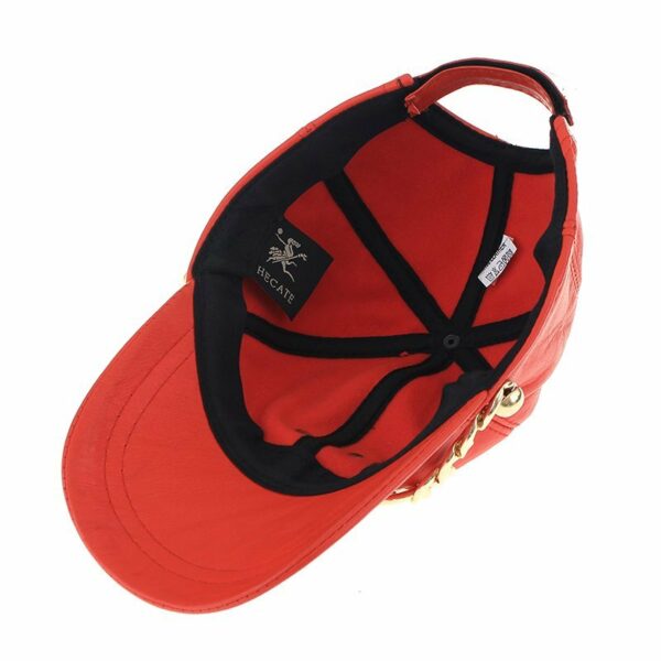 Hecate leather jockey hat